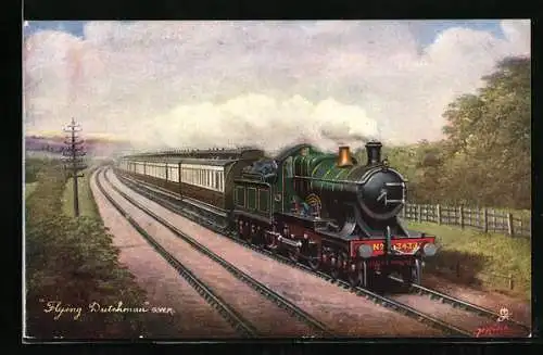 Künstler-AK Flying Dutchman, GWR, englische Eisenbahn
