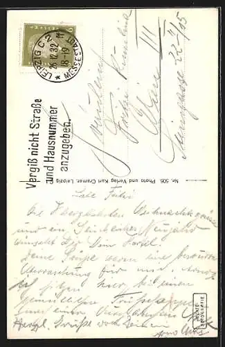 AK Leipzig, GasthausThüringer Hof, Eingang