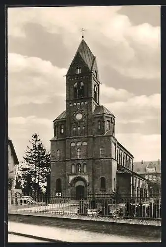 AK Verden /Aller, An der St. Josephs-Kirche
