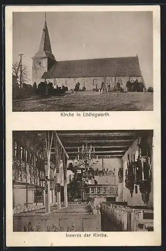 AK Lüdingworth, Kirche, Innenansicht