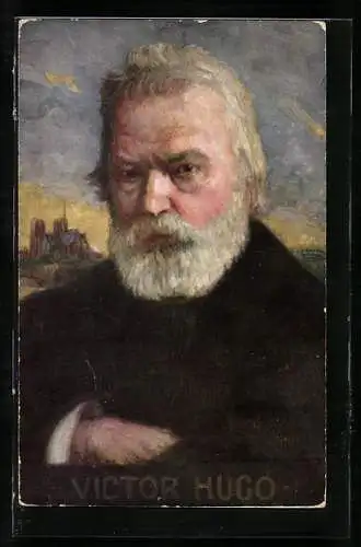 AK Victor Hugo, Porträt