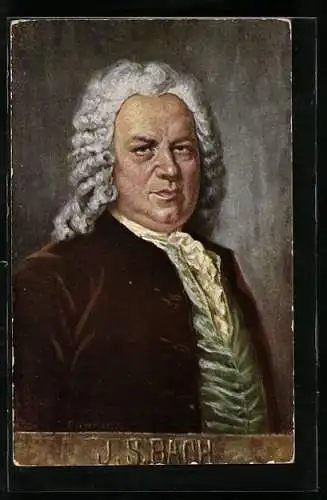AK Komponist Johann Sebastian Bach