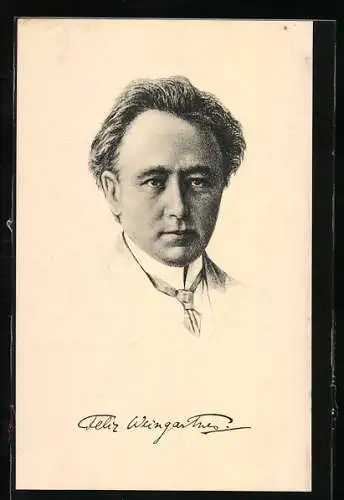 AK Komponist Felix von Weingartner im Portrait