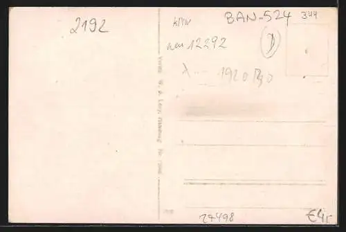 AK Helgoland, Mathiess-Terrasse mit Felseneck