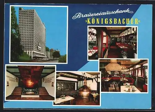 AK Koblenz a. Rh., Restaurant Brauereiausschank Königsbacher, Pächter Schäfer OHG