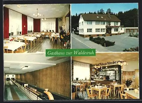 AK Oberthulba, Gasthaus zur Waldesruh, Bes. M. Schlereth