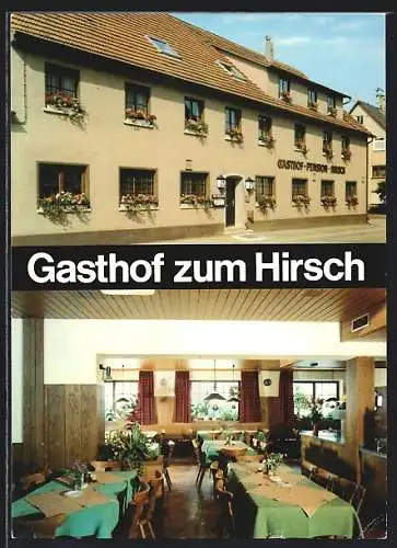 AK Bad Überkingen-Oberböhringen, Gasthof zum Hirsch der Familie Bosch