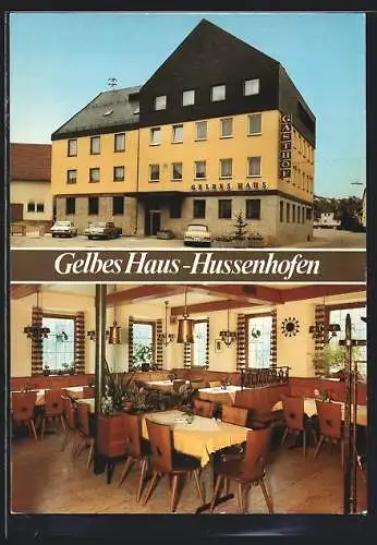 AK Schwäbisch Gmünd-Hussenhofen, Hotel-Restaurant Gelbes Haus