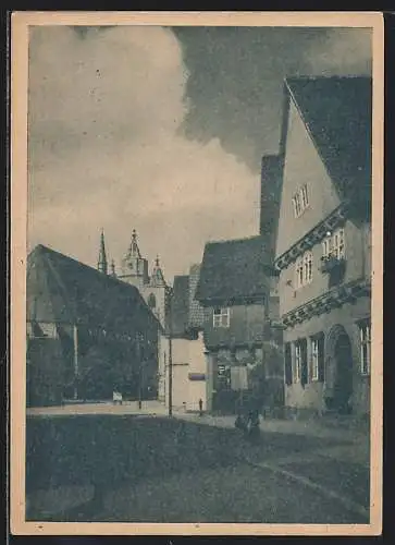 AK Zerbst /Anhalt, Fischmarkt mit Nikolaikirche