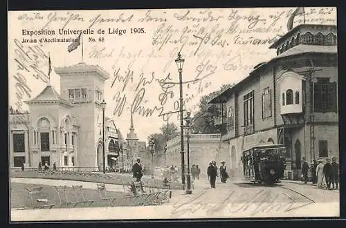 AK Liége, Exposition Universelle 1905, Jardin d`Acclimatation, Ausstellung