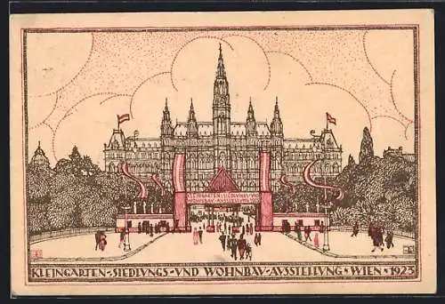 AK Wien. Kleingarten-Siedlungs-und Wohnungsbau-Ausstellung 1923, Art Deco