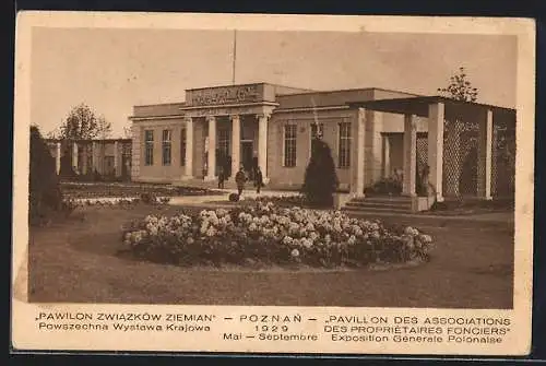 AK Poznan, Exposition Generale Polonaise 1929, Pavillon des Associations des Proprietaires Fonciers, Ausstellung