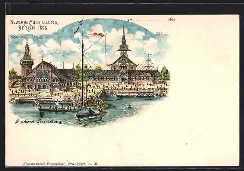 AK Berlin, Gewerbe-Ausstellung 1896, Fischerei-Ausstellung, Hansa-Haus
