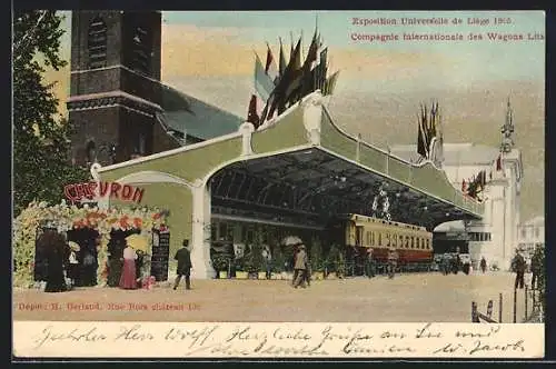 AK Liège, Exposition Universelle 1905, Compagnie Internationale des Wgons Lits