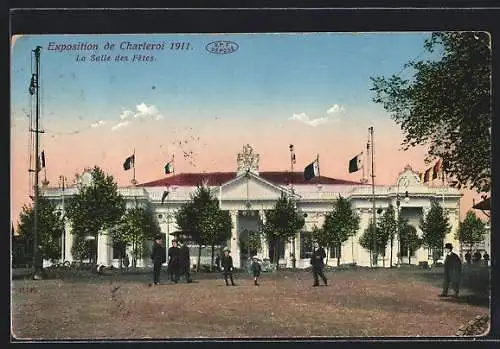 AK Charleroi, Exposition 1911, La Salle des Fêtes