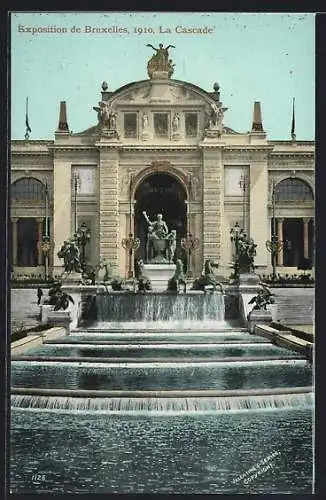 AK Bruxelles, Exposition de Bruxelles 1910, La Cascade, Ausstellung