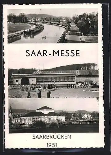 AK Saarbrücken, Saar-Messe 1951, Messerestaurant