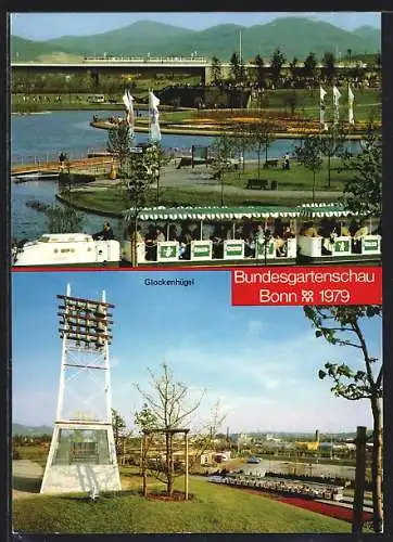 AK Bonn, Bundesgartenschau 1979, Kleinbahn, Glockenhügel
