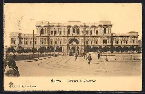 AK Roma, Palazzo di Giustizia, Strassenbahn