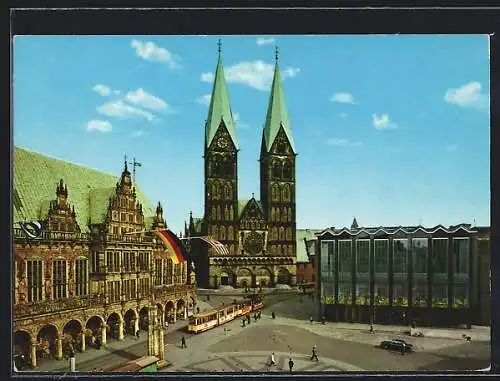 AK Bremen, Rathaus, Dom und Haus der Bürgerschaft
