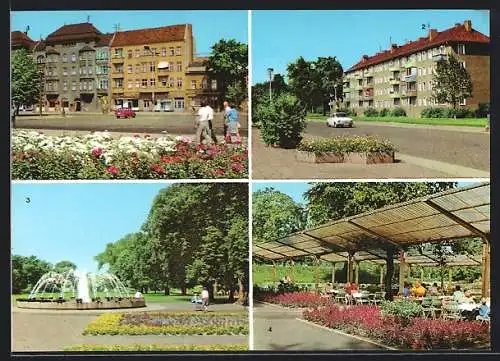 AK Berlin-Pankow, moderne Architektur, Johannes-R.-Becher-Strasse, Ossietzky-Strasse, im Bürgerpark