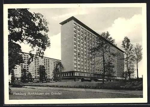 AK Hamburg-Harvestehude, Grindelhochhäuser