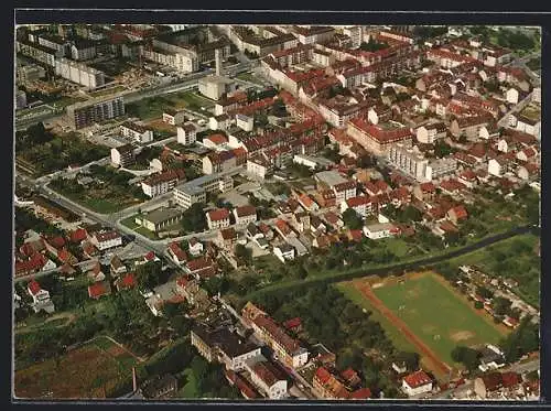 AK Karlsruhe-Beiertheim, Teilansicht mit Strassenpartie