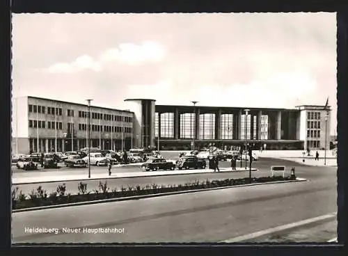 AK Heidelberg, Neuer Hauptbahnhof mit Autos
