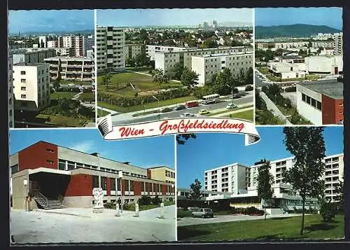 AK Wien, Grossfeldsiedlung, Sporthalle und Pensionistenheim Leopoldau