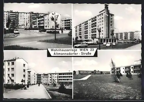 AK Wien, Wohnhausanlage in der Altmannsdorfer Strasse