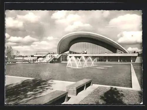 AK Berlin, Kongresshalle mit Fontainen