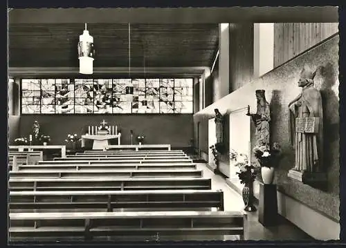AK Berlin-Wannsee, Herz-Maria-Kirche im Mutterhaus der Hedwigschwestern, Dreilindenstr. 24-26