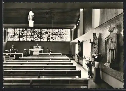 AK Berlin-Wannsee, Herz-Maria-Kirche im Mutterhaus der Hedwigschwestern, Dreilindenstr. 24-26