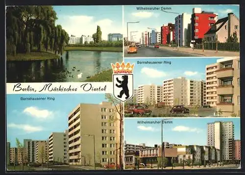 AK Berlin-Märkisches Viertel, Bernshausener Ring, Wilhelmsruher Damm
