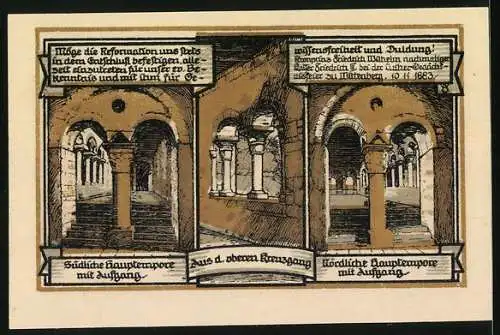 Notgeld Gernrode /Harz 1921, 50 Pfennig, Die Stiftskirche St. Cyriaci von Osten