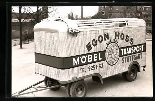Fotografie Ackermann-Fahrzeugbau Wuppertal, Lastwagen Aufbauten, LKW - Anhänger Egon Hoss Möbeltransport Stuttgart