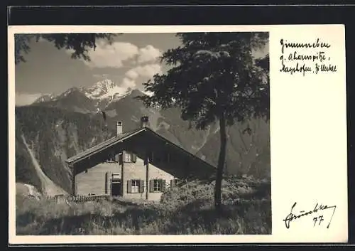 AK Mayrhofen /Zillertal, Gasthaus Zimmereben, Bes. Hans Kröll