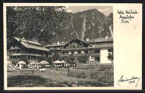 AK Mayrhofen, Motiv vom Hotel Neuhaus