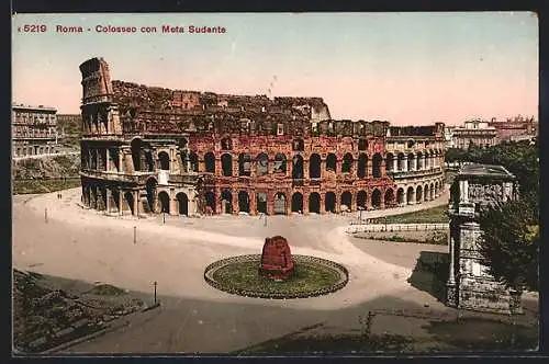 AK Roma, Colosseo con Meta Sudante