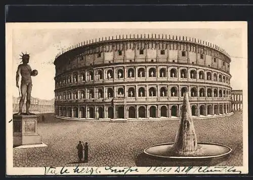 AK Roma, Colosseo restaurato