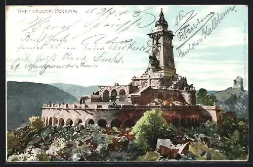 AK Bad Frankenhausen, Kyffhäuser-Denkmal
