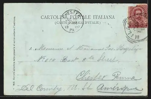 Mondschein-AK Milano, La Cattedrale