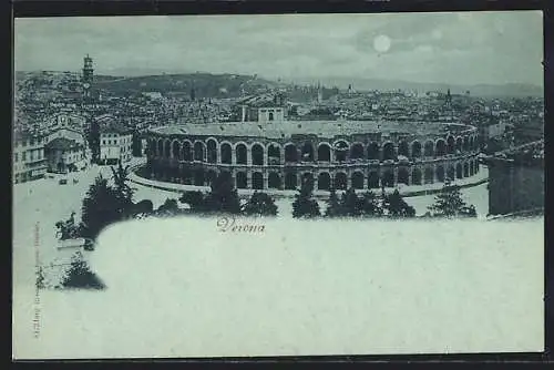 Mondschein-AK Verona, Amphitheater