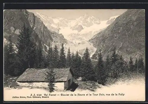 AK Val Ferret, Glacier de la Neuva et le Tour Noir, vus de la Folly