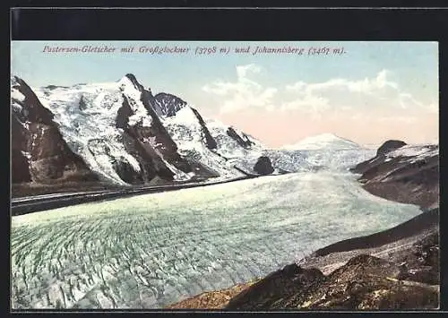 AK Pasterzen-Gletscher, Grossglockner und Johannisberg