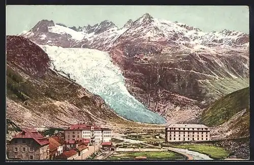 AK Gletsch, le Glacier du Rhone, Gletscher