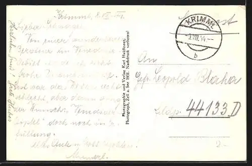 AK Grossvenediger mit Obersulzbachgletscher von der Kürsingerhütte