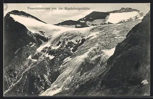 AK Gletscher Feuersteinferner von der Magdeburghütte