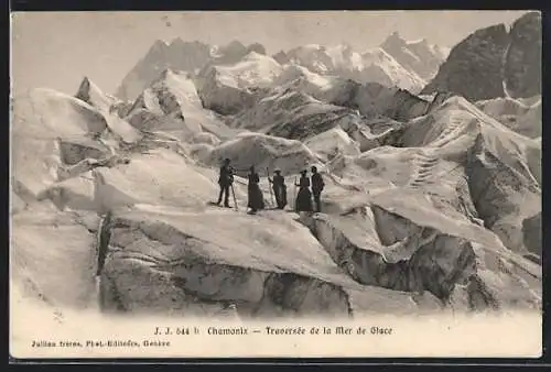 AK Chamonix, traversée de la mer de glace, Gletscher