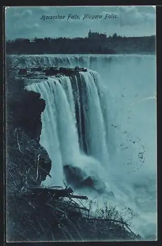 AK Horseshoe Falls, Niagara Falls, Blick auf Wasserfall